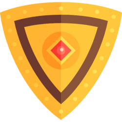 Gold Crested Shield